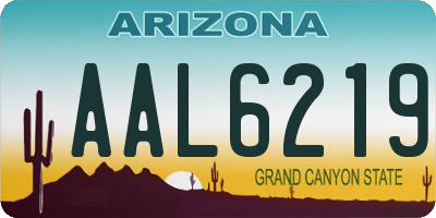 AZ license plate AAL6219
