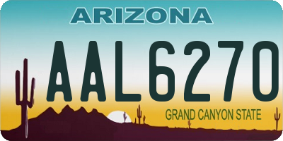 AZ license plate AAL6270