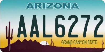 AZ license plate AAL6272