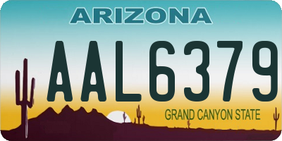 AZ license plate AAL6379