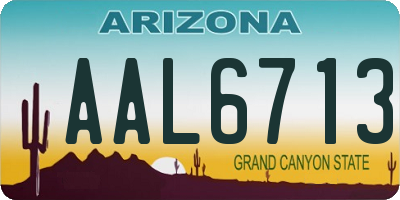 AZ license plate AAL6713