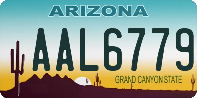 AZ license plate AAL6779