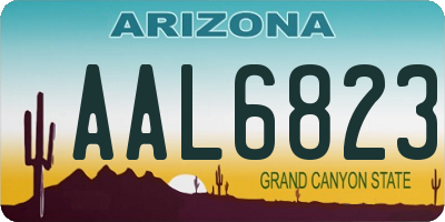 AZ license plate AAL6823