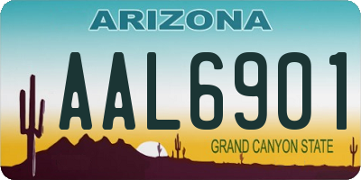 AZ license plate AAL6901