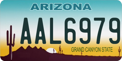 AZ license plate AAL6979