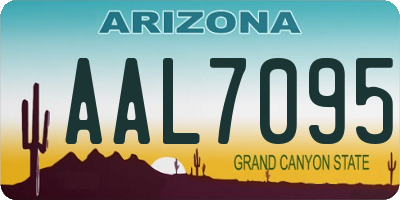 AZ license plate AAL7095