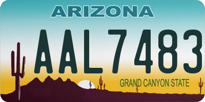 AZ license plate AAL7483