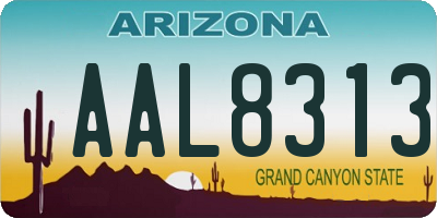 AZ license plate AAL8313