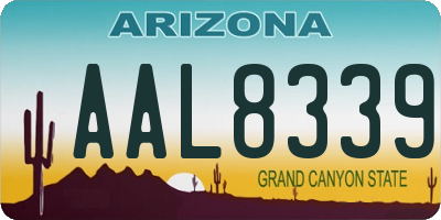 AZ license plate AAL8339