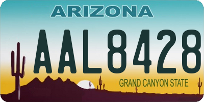 AZ license plate AAL8428