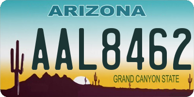 AZ license plate AAL8462