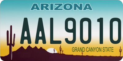 AZ license plate AAL9010