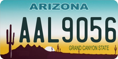 AZ license plate AAL9056