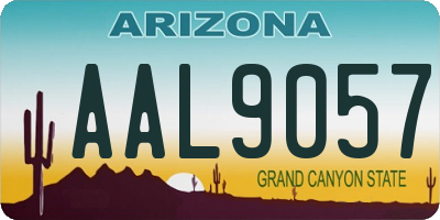 AZ license plate AAL9057