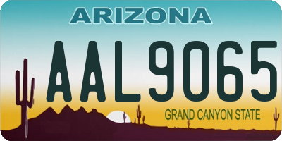 AZ license plate AAL9065