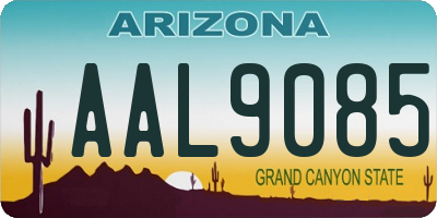 AZ license plate AAL9085