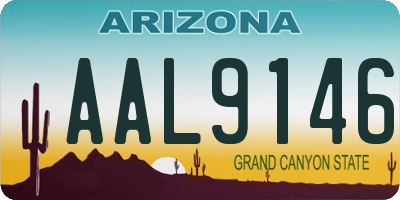 AZ license plate AAL9146