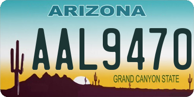 AZ license plate AAL9470