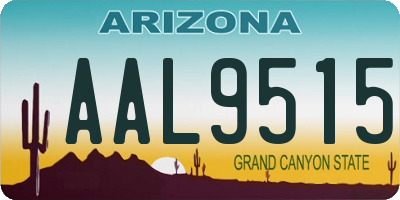 AZ license plate AAL9515