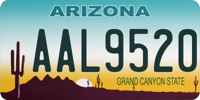 AZ license plate AAL9520