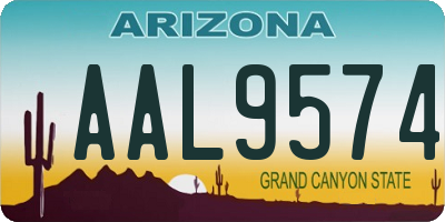 AZ license plate AAL9574