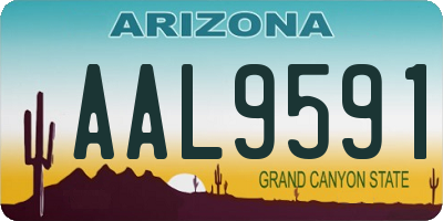 AZ license plate AAL9591