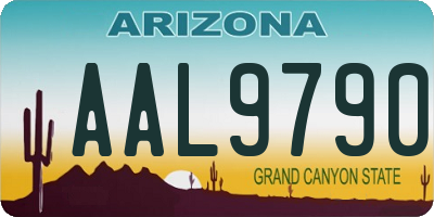 AZ license plate AAL9790