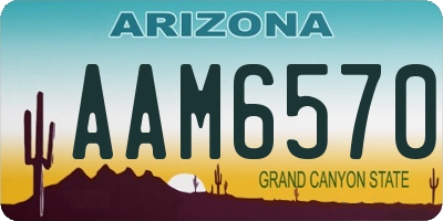 AZ license plate AAM6570