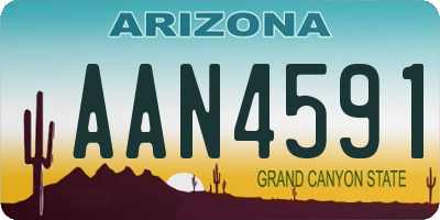 AZ license plate AAN4591