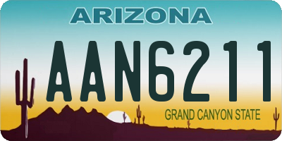 AZ license plate AAN6211