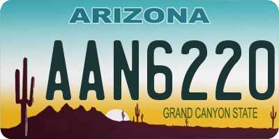 AZ license plate AAN6220
