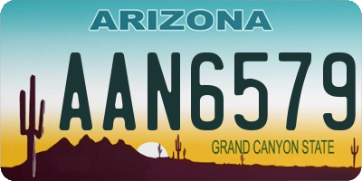 AZ license plate AAN6579