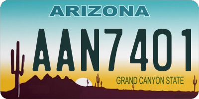 AZ license plate AAN7401