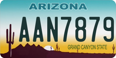 AZ license plate AAN7879