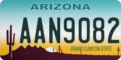 AZ license plate AAN9082
