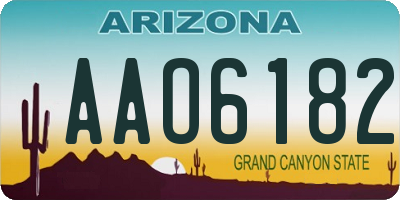 AZ license plate AAO6182