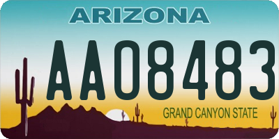 AZ license plate AAO8483