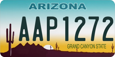 AZ license plate AAP1272