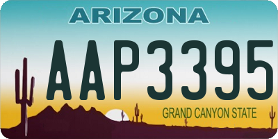 AZ license plate AAP3395