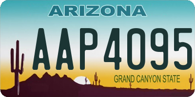 AZ license plate AAP4095