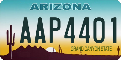 AZ license plate AAP4401