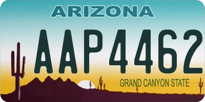 AZ license plate AAP4462