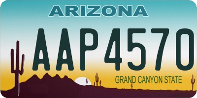 AZ license plate AAP4570