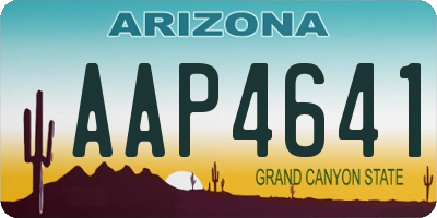 AZ license plate AAP4641