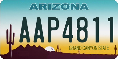 AZ license plate AAP4811