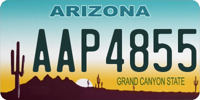 AZ license plate AAP4855