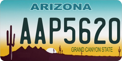 AZ license plate AAP5620