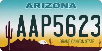 AZ license plate AAP5623