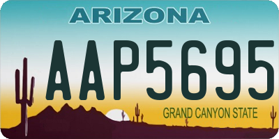 AZ license plate AAP5695