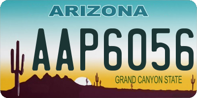 AZ license plate AAP6056